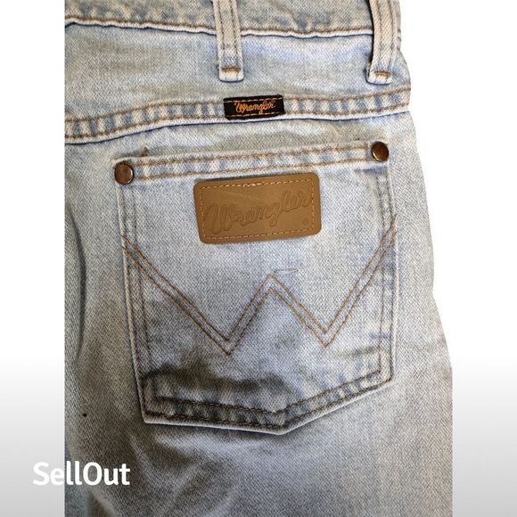 Vintage Wrangler Men's 90s Straight Jeans Blue Size 31x34 - Picture 6 of 7